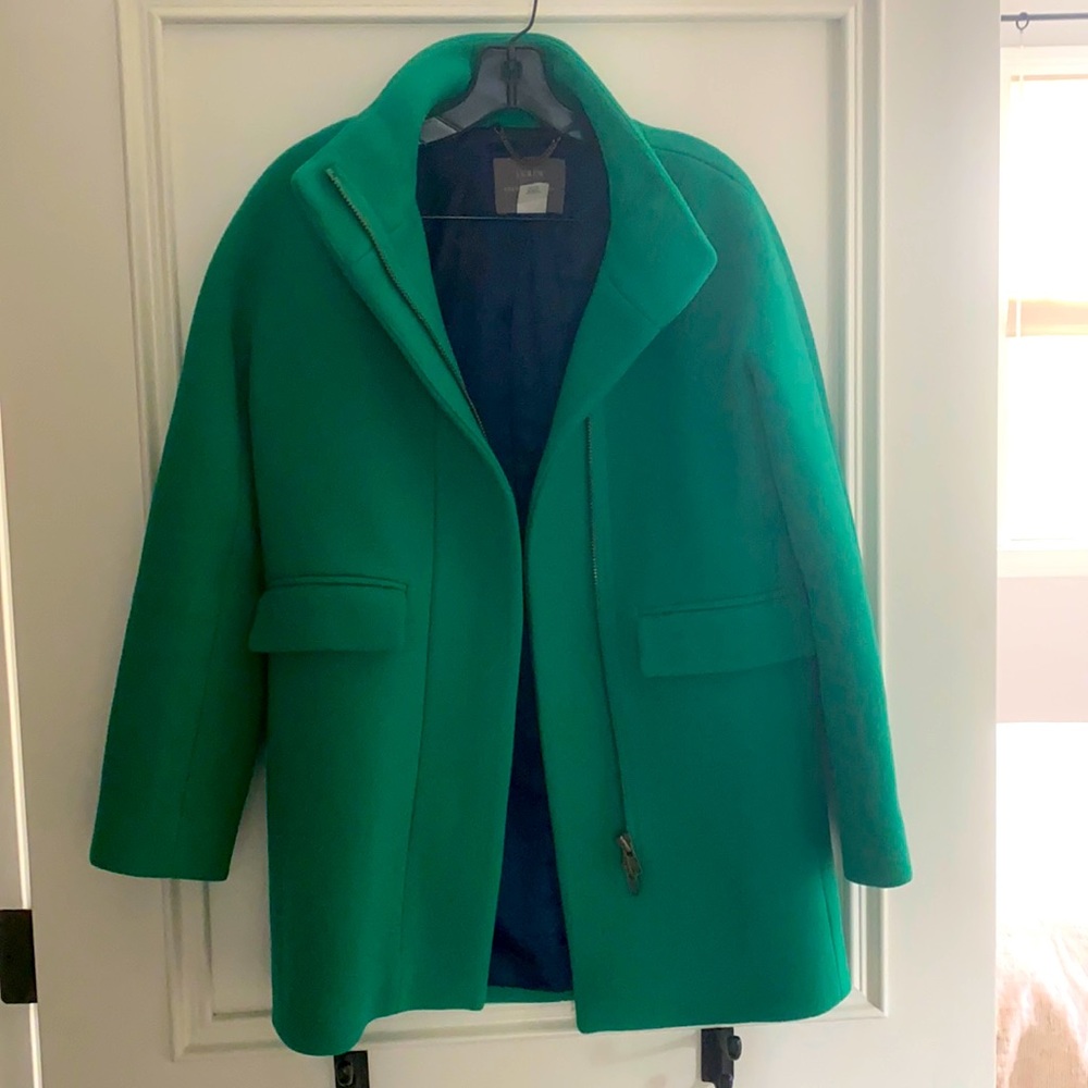 Jcrew Women’s City Coat. Green. 00